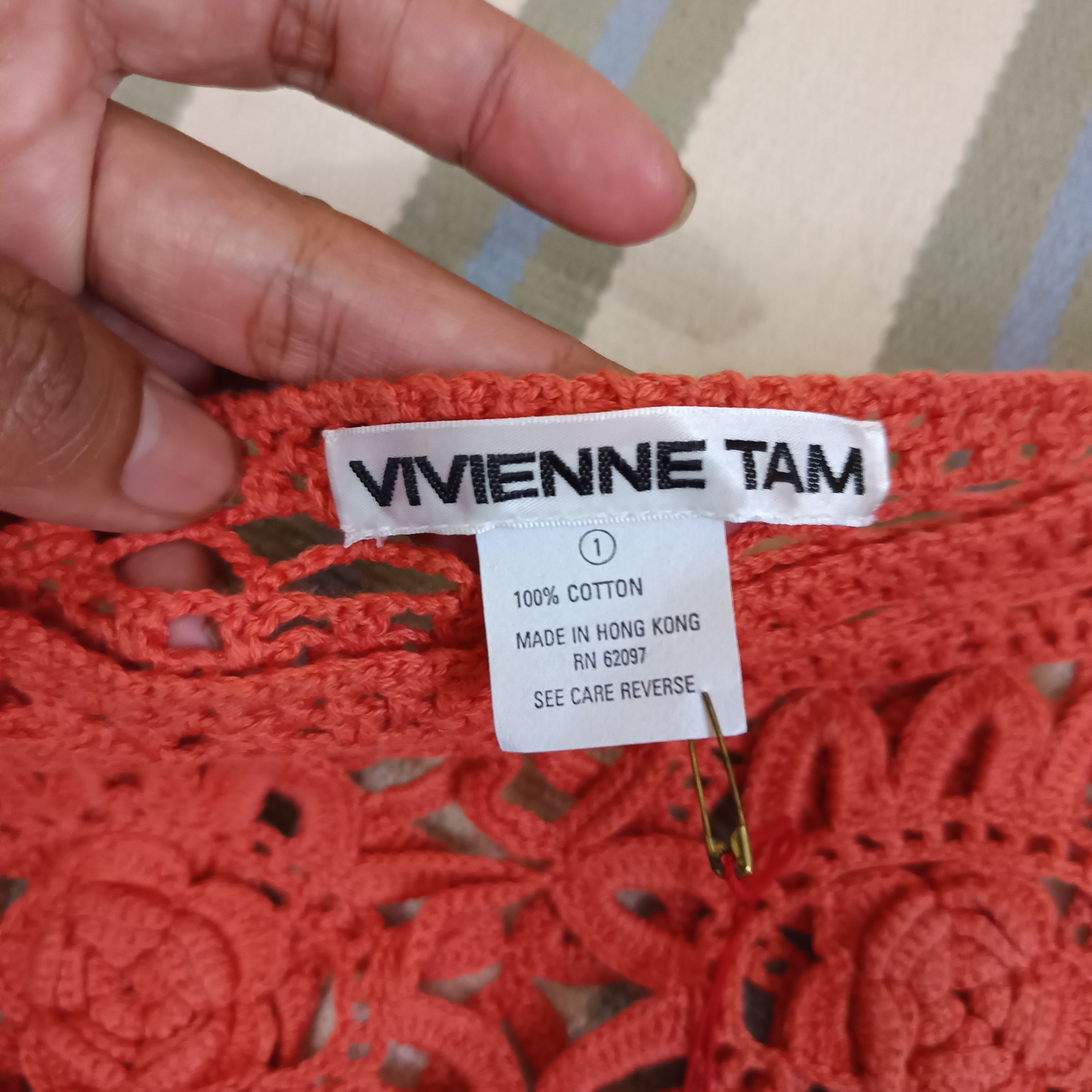Vivienne Tam VIVIENNE TAM CROCHET KNITT TOP Size S / US 4 / IT 40 - 5 Thumbnail