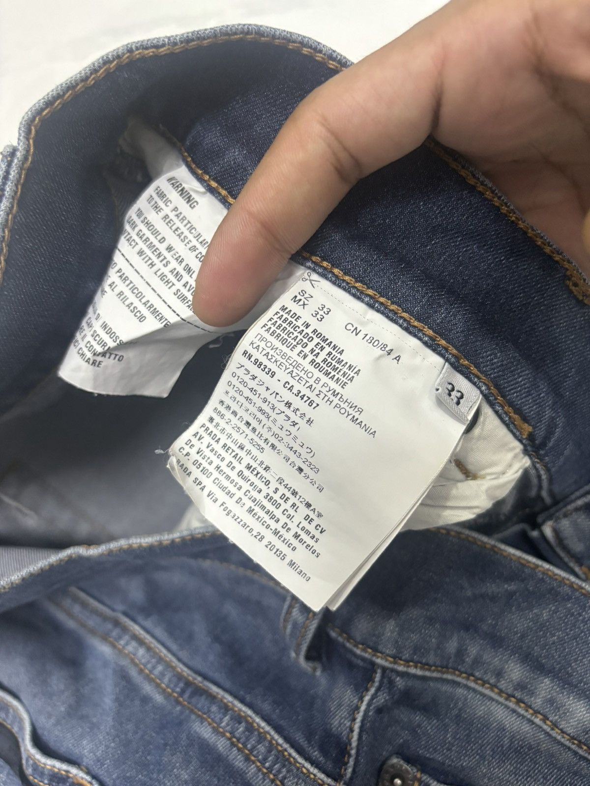 Prada PRADA BLUE DENIM JEANS Size US 34 / EU 50 - 11 Thumbnail
