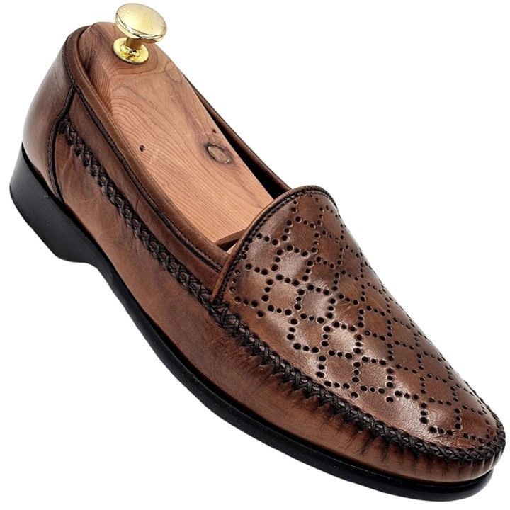 Bragano × Cole Haan NEW Vintage Bragano Cole Haan Men's 7.5M Brown Leather Dress Size US 7.5 / EU 40-41 - 6 Thumbnail