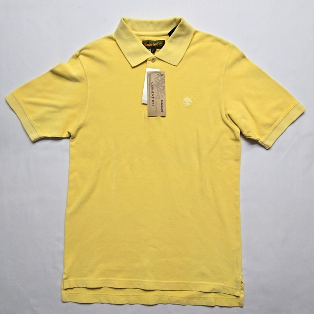 Timberland Timberland Yellow Polo Shirt Garment Dye Logo Mens Small Size US S / EU 44-46 / 1 - 1 Thumbnail