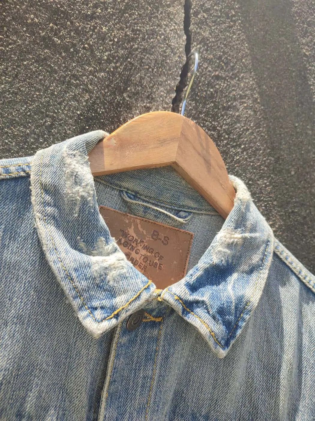 Japanese Brand × Vintage Vintage B-S Denim Jacket – Japan Workwear Inspired Size US M / EU 48-50 / 2 - 2 Thumbnail