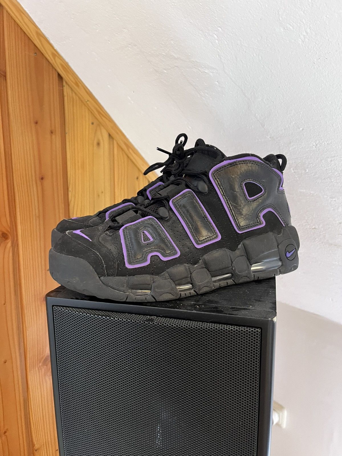 Nike Nike Uptempo PURPLE/BLACK Size US 9 / EU 42 - 1 Thumbnail