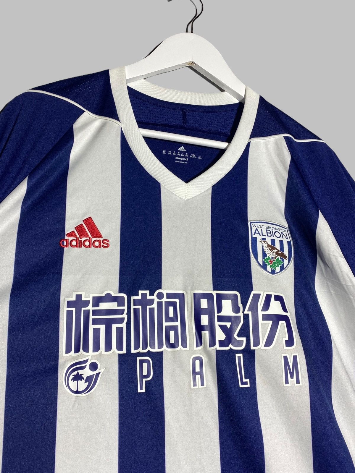 Adidas Adidas West Bromwich Albion 2017/18 Home Football Shirt Size US XXL / EU 58 / 5 - 4 Thumbnail