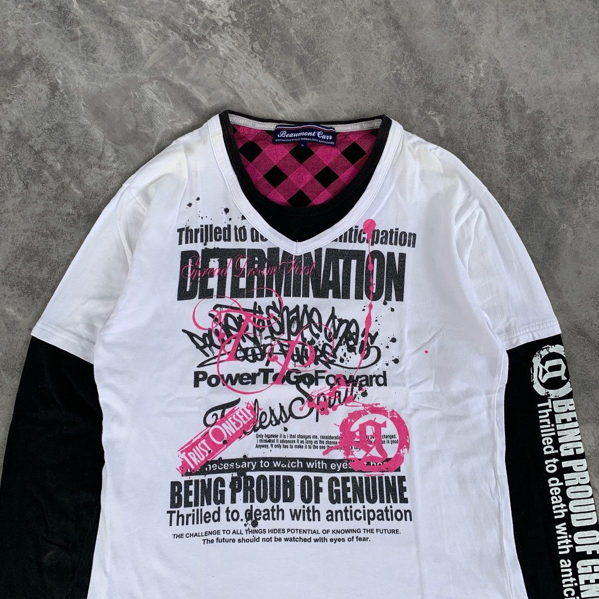 20471120 Beaumont Carr Poem Double Layerd Ifsix LGB Style Tshirt Size US L / EU 52-54 / 3 - 2 Thumbnail