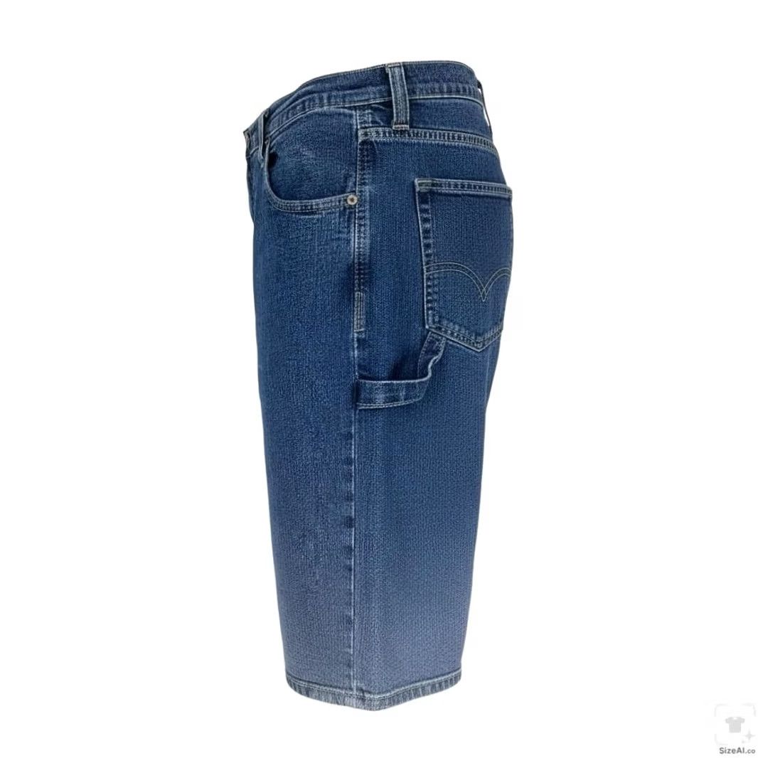 Dickies Dickies Shorts Mens 38 Blue Cargo Relaxed Fit Denim 11 Inseam Pockets Size US 38 / EU 54 - 3 Thumbnail