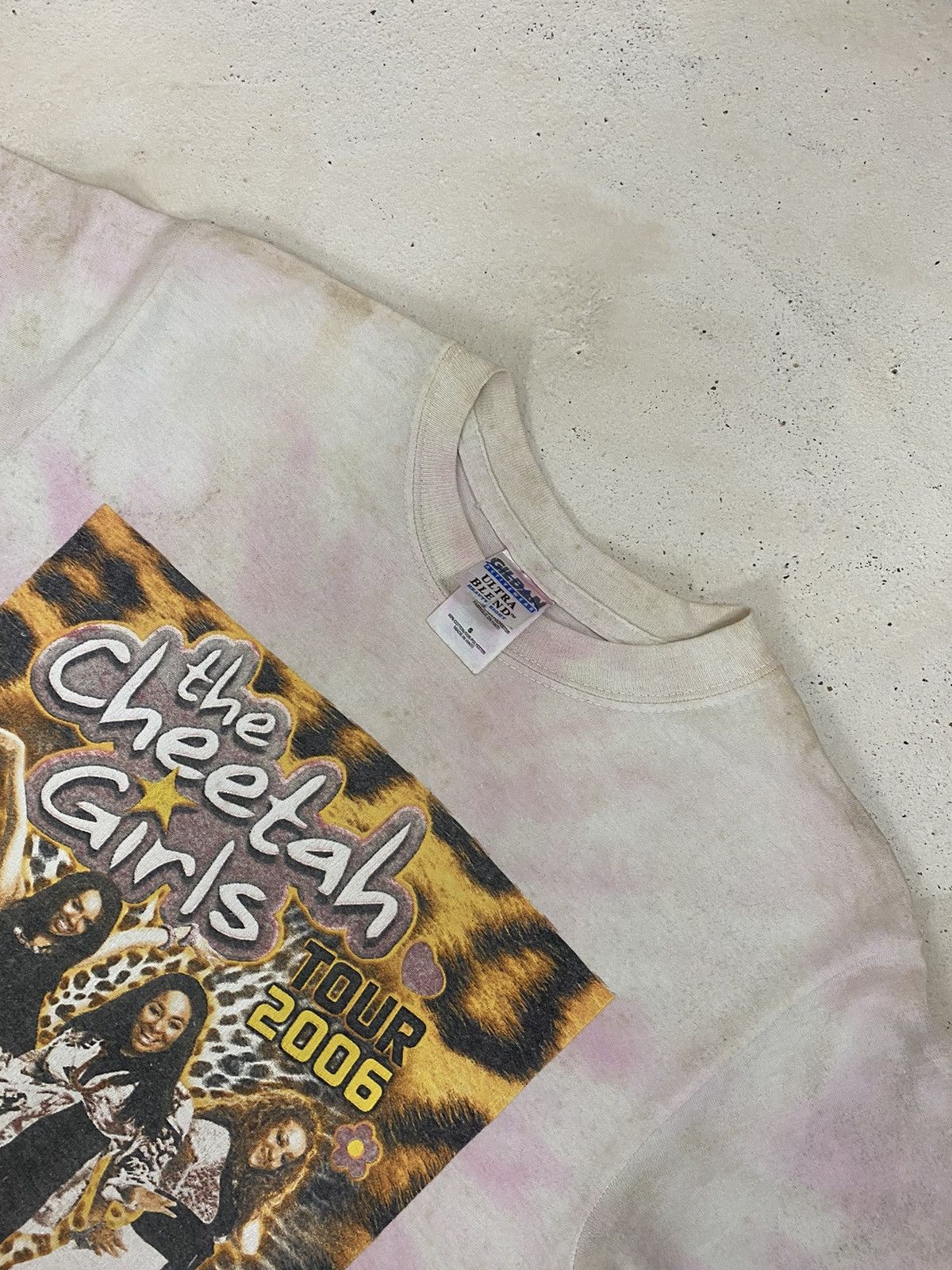 Band Tees The Cheetah Girl Band Y2k Tour Tee Art Tie Dye Dirty Thrash Size US S / EU 44-46 / 1 - 5 Thumbnail