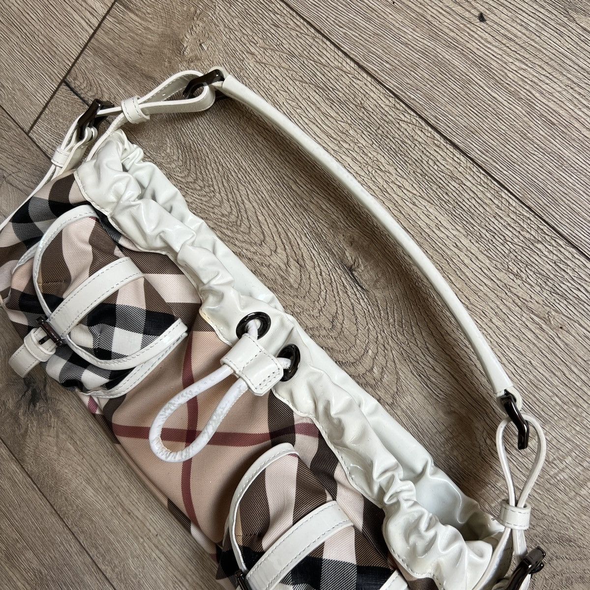 Burberry Vintage 90's Burberry Nova Check Shoulder Baguette Bag Size ONE SIZE - 5 Thumbnail