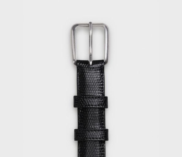Celine o1bcso1str0925 45AGT3A09 Size: 80 / Elegant Belt in Black Size 32 - 2 Thumbnail