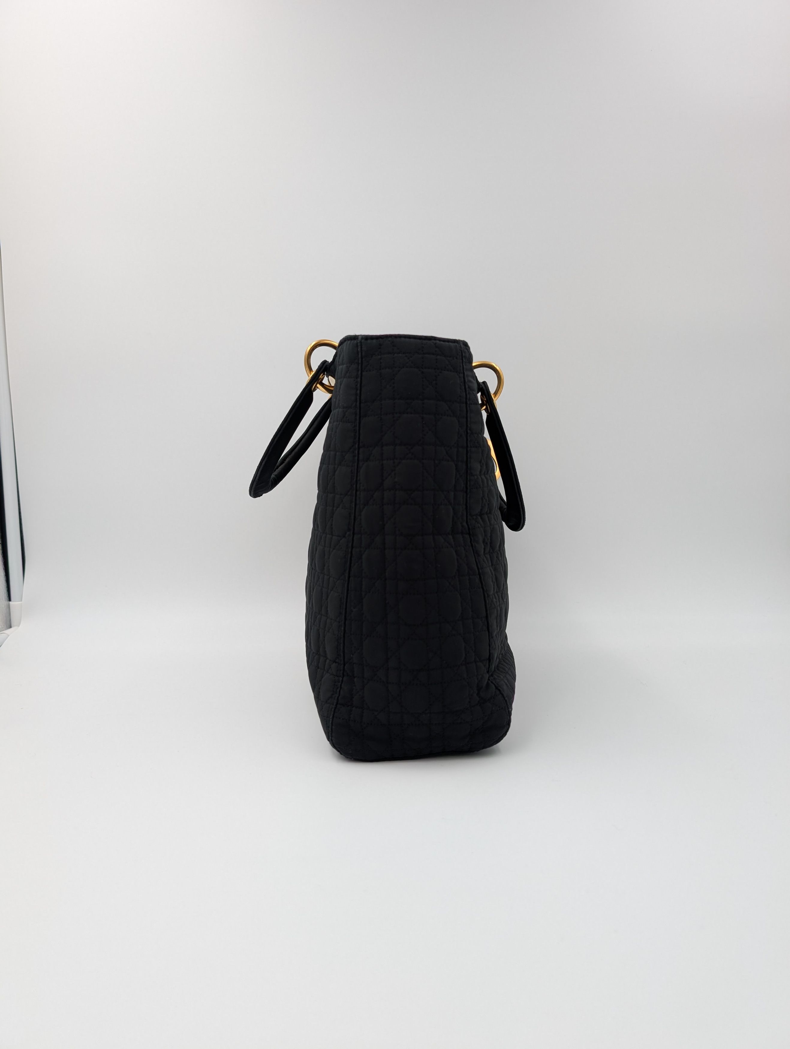 Dior Black Lady Dior Cloth Bag Size ONE SIZE - 3 Thumbnail