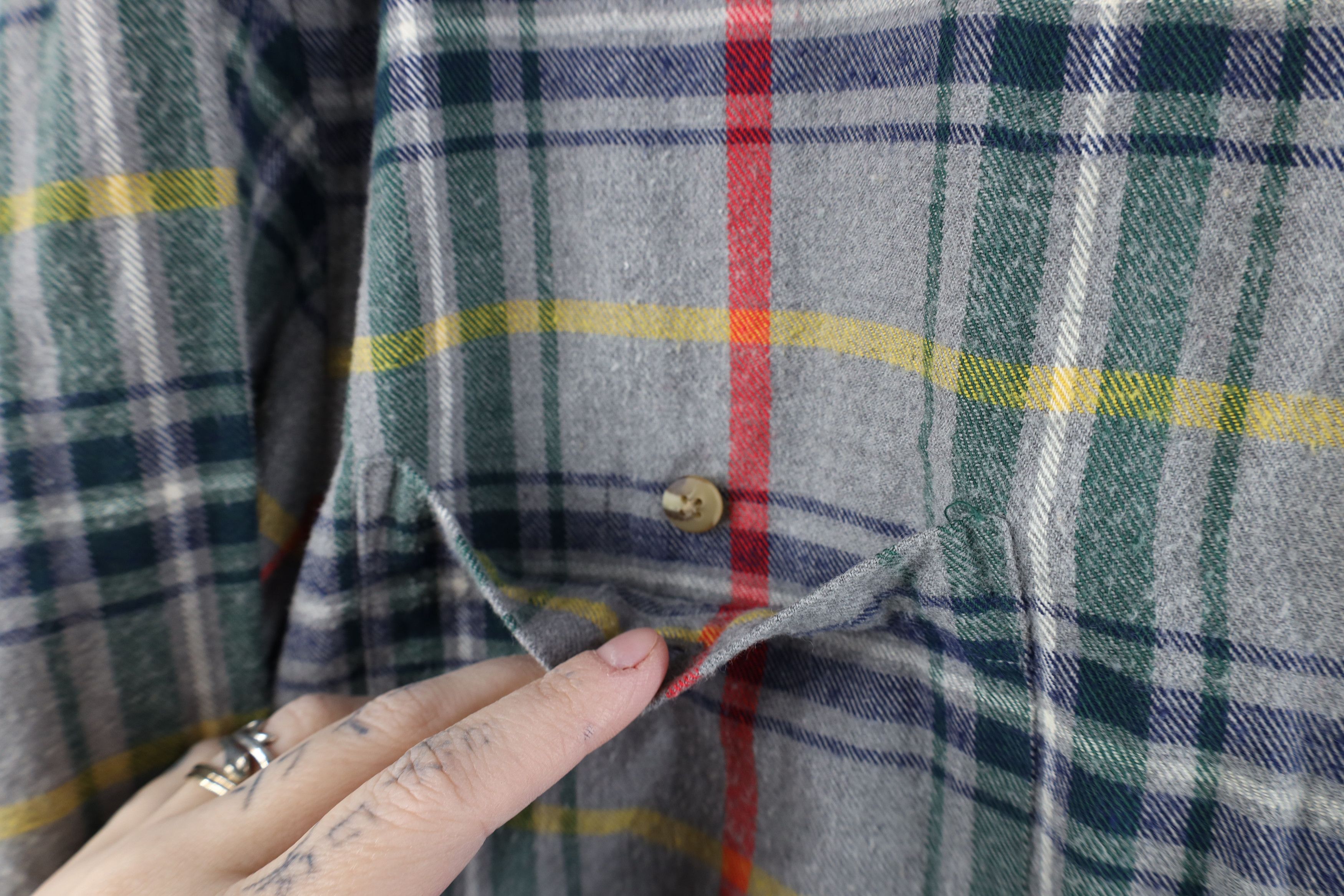 Vintage Vintage 90s Streetwear Corduroy Collar Button Down Shirt Size US M / EU 48-50 / 2 - 6 Thumbnail
