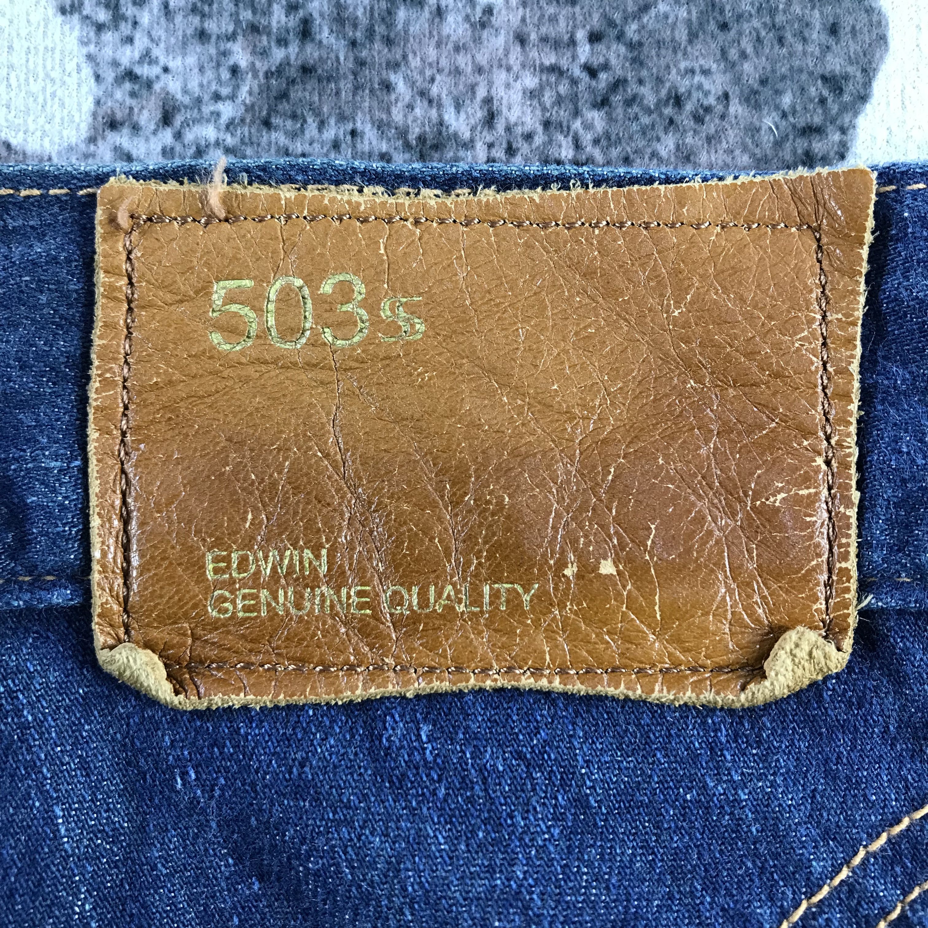 Edwin Vintage Edwin 503 Jeans Flare Denim KJ3357 Size US 31 - 5 Thumbnail