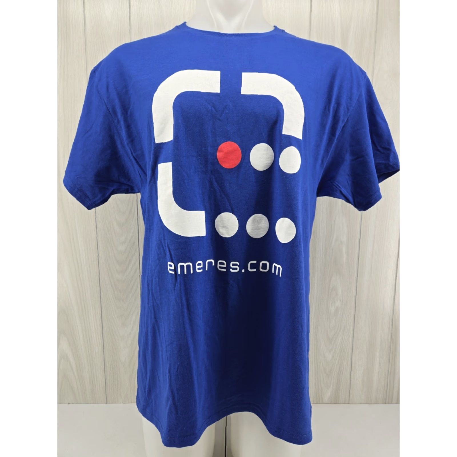 Hanes Emeres Men's T Shirt Size Large Blue Short Sleeve Regular Fit Hanes Shirt Mens L Blue 90s? Size US L / EU 52-54 / 3 - 3 Thumbnail