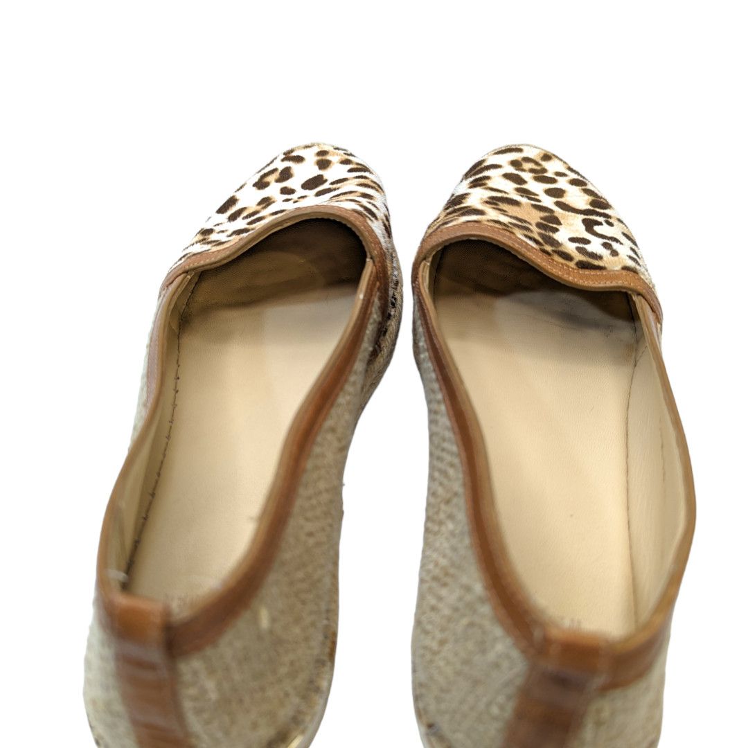 Stuart Weitzman Cheetah print leather espadrilles sz 38 (US sz 7) Size US 8 / IT 38 - 7 Thumbnail