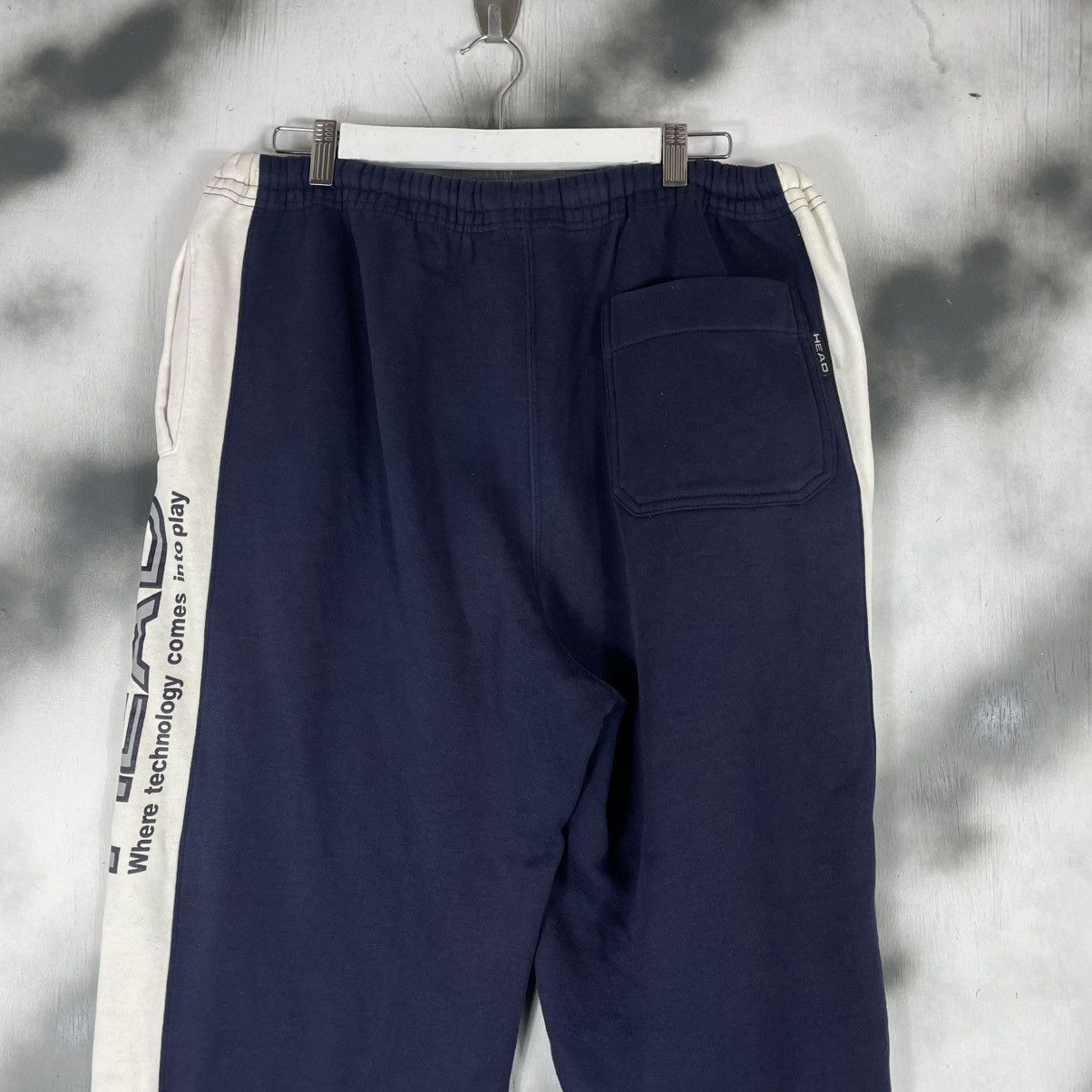 Japanese Brand Vintage HEAD WHERE TECHNOLOGY COMES INTO PLAY SWEATPANTS Size US 34 / EU 50 - 5 Thumbnail
