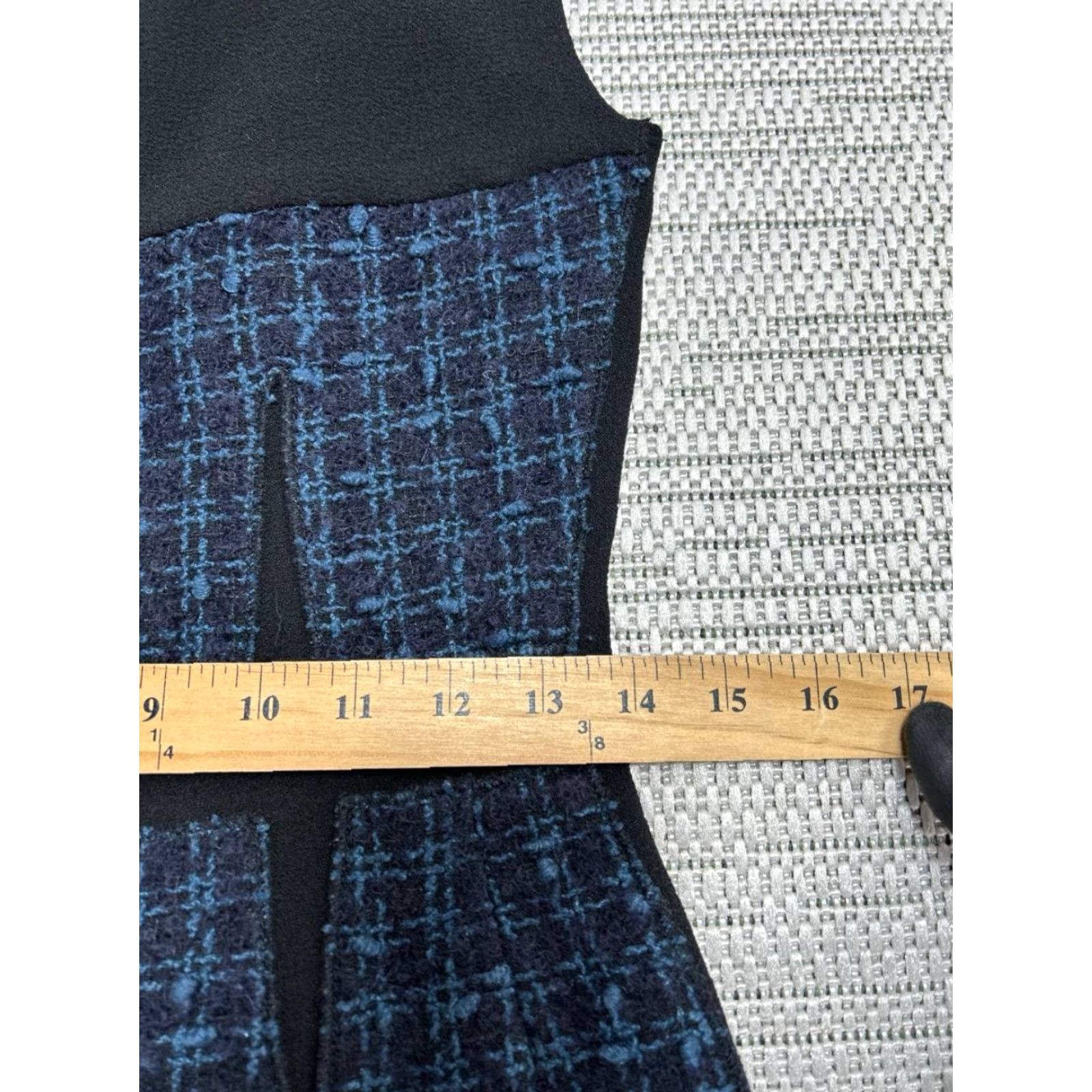 Tory Burch Tory Burch Sloane Pencil Dress Women 2 Blue Wool Plaid Tweed Sleeveless Back Zip Dress Knee Length Size XS / US 0-2 / IT 36-38 - 7 Thumbnail