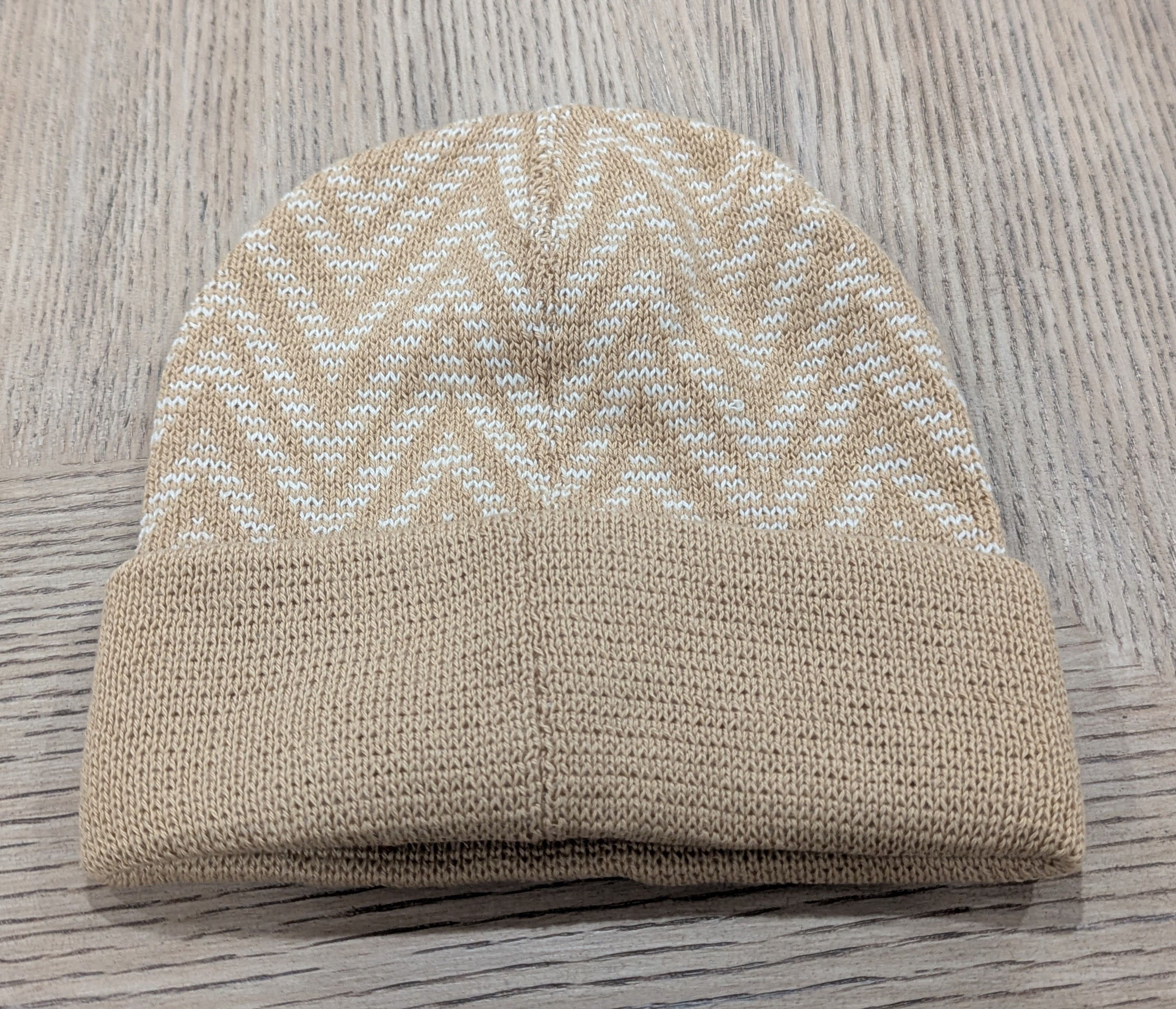 Missoni MISSONI Chevron Wool Blend Cuff Knit Beanie Hat Tan/Multi Size ONE SIZE - 2 Thumbnail