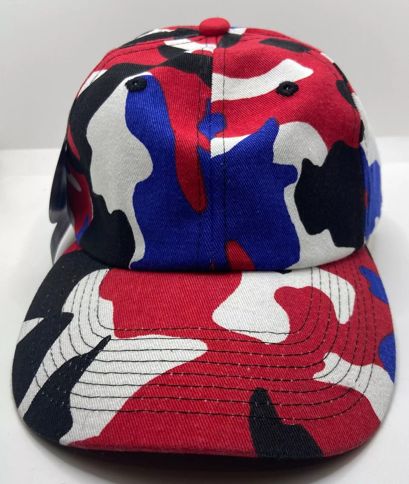 Other Baseball Cap - Adjustable - Red/White/Blue/Black Pattern Size ONE SIZE - 5 Thumbnail