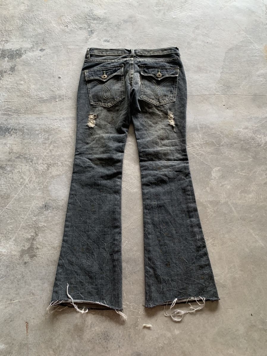 20471120 × Designer × Japanese Brand flare i6w9 lgb inspired jeans distressed japanese style Size 30" / US 8 / IT 44 - 16 Thumbnail