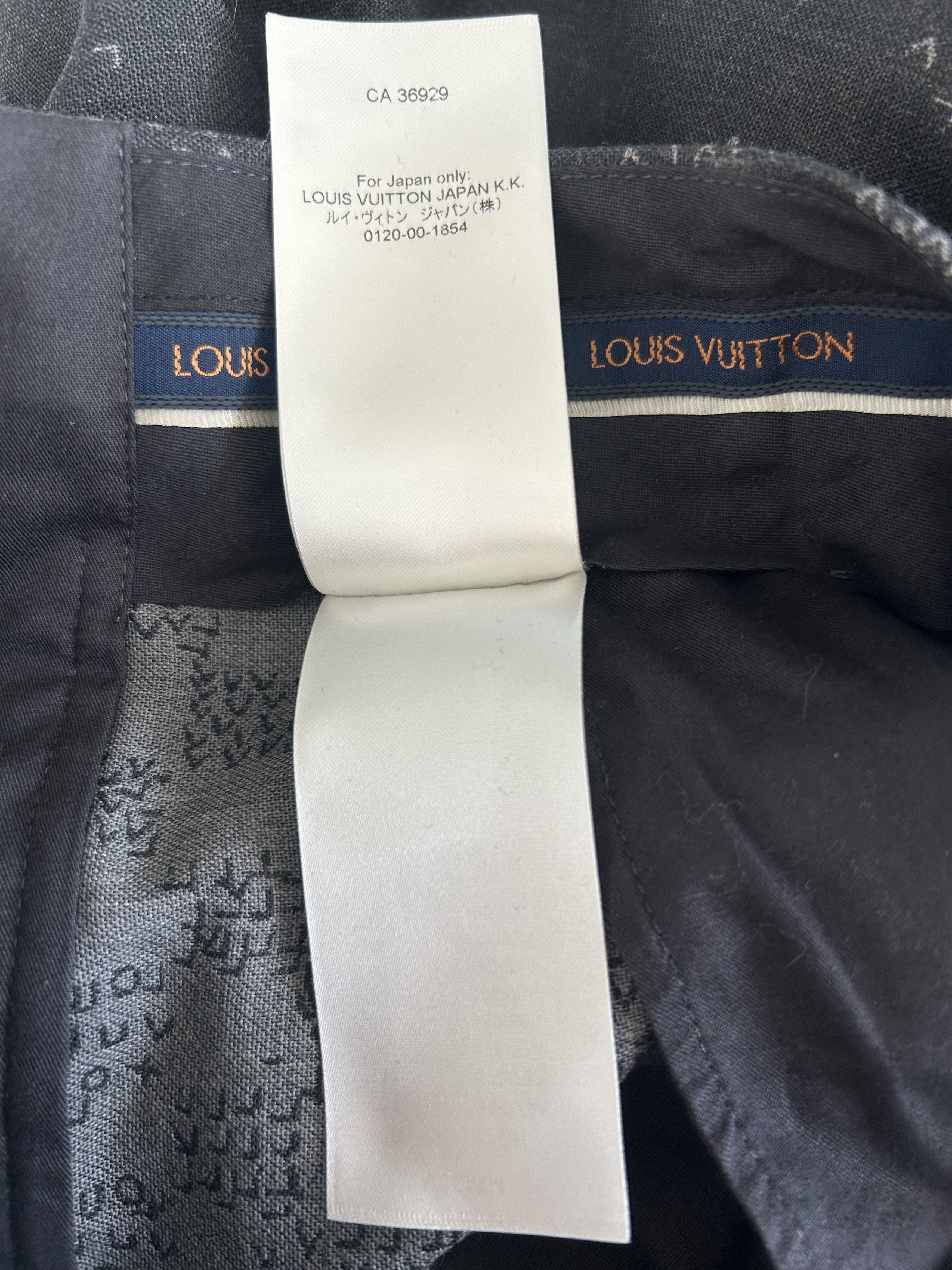 Louis Vuitton Louis Vuitton Grey & White LV Spread Trousers Size US 32 / EU 48 - 7 Thumbnail