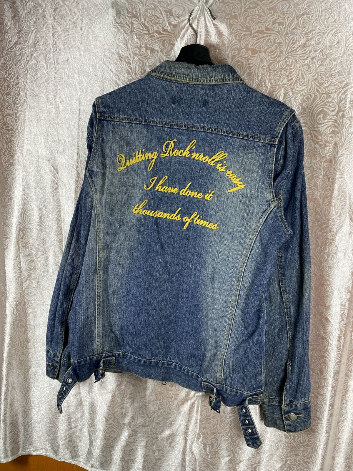 Japanese Brand Junglestorm Vintage Denim Jacket Embroidery Zip Up Japanese Size US M / EU 48-50 / 2 - 9 Thumbnail
