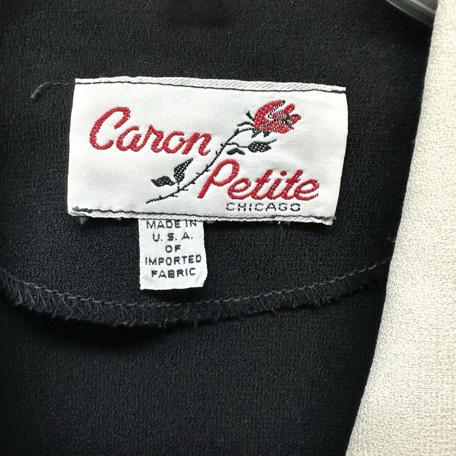 Vintage VINTAGE Black Modest White Collar Dress Wednesday Adams Cosplay M/L Caron Petite Shift Womens Size M / US 6-8 / IT 42-44 - 7 Thumbnail