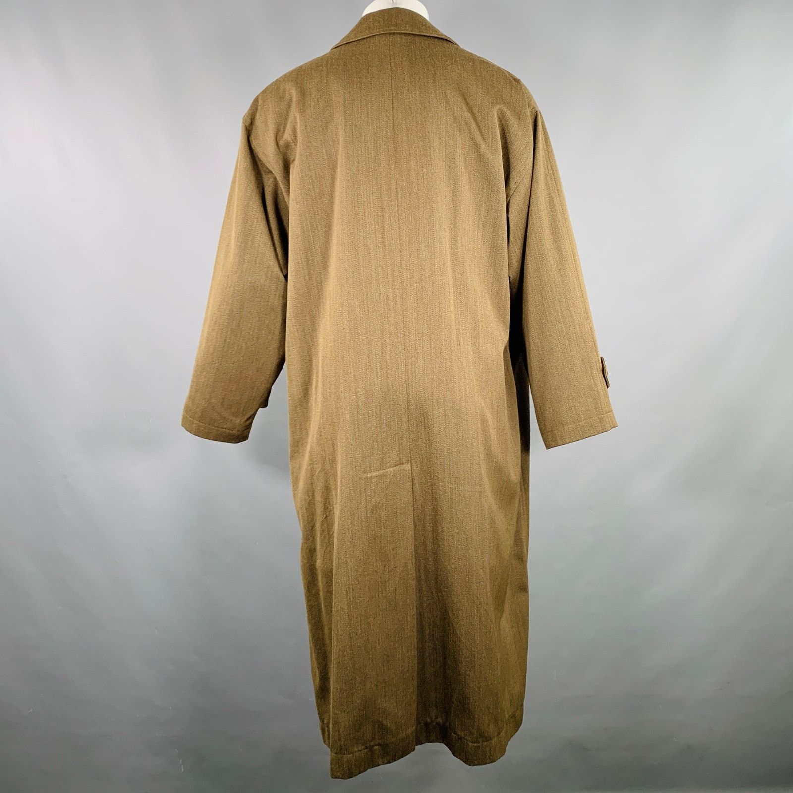 Luciano Barbera Size 36 Brown Heather Wool Hidden Buttons Coat Size US S / EU 44-46 / 1 - 3 Thumbnail