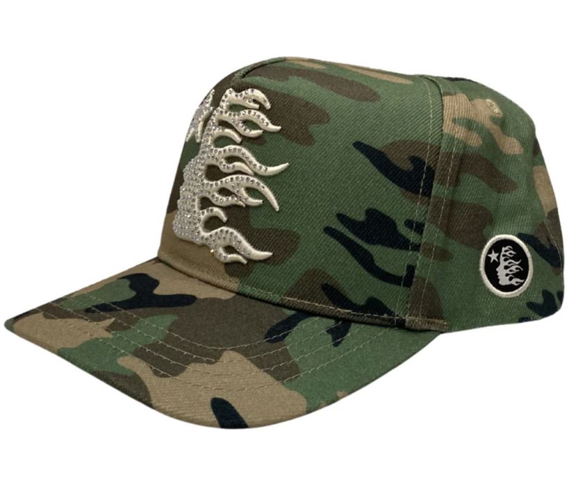 HELLSTAR Camo Snapback (Rhinestone Logo) 2024 | Grailed