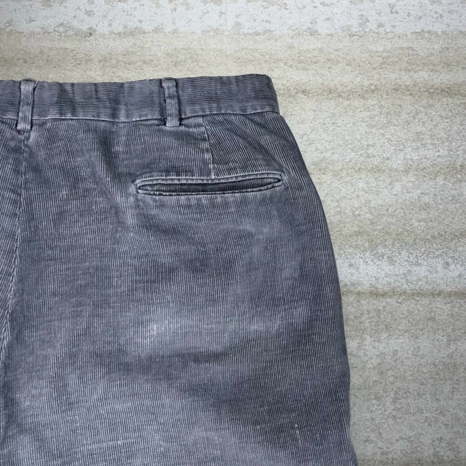 Lands' End Vintage 90s Lands End Corduroy Pants 38x26 Baggy Grey Size US 38 / EU 54 - 3 Thumbnail