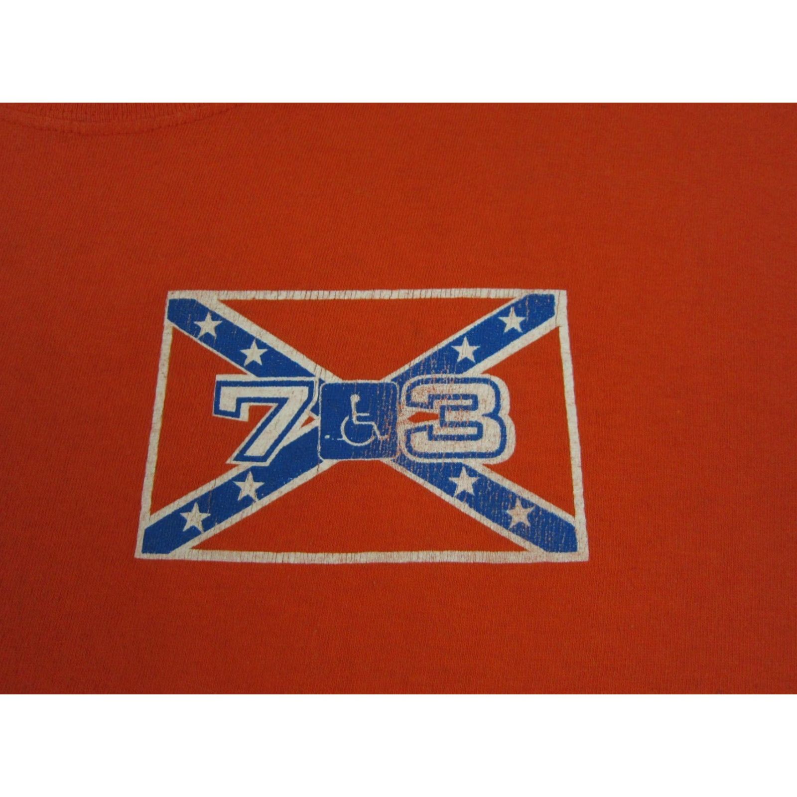 Gildan VINTAGE Cruisin Shirt Mens 2XL Orange Duke General Lee Humor 90s Dukes Navy Stitch Logo T-Shirt Size US XXL / EU 58 / 5 - 3 Thumbnail