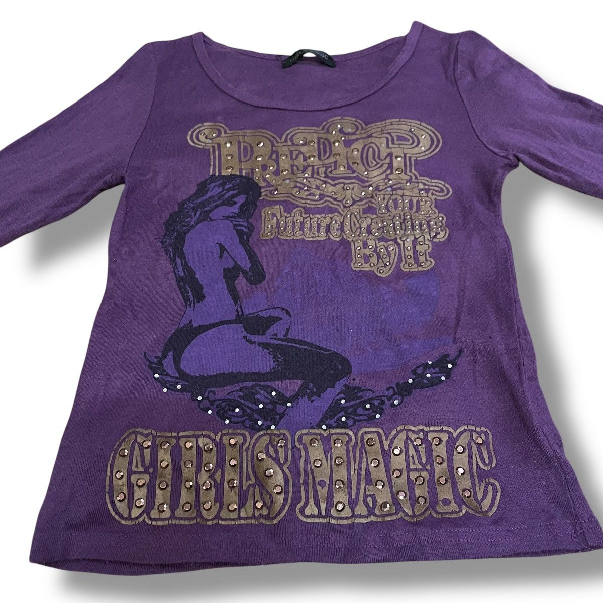 Beauty Beast 🇯🇵 Y2K GIRLS MAGIC WORDING BEAD SEXY NAKED Size M / US 6-8 / IT 42-44 - 7 Thumbnail