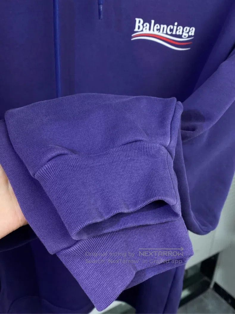 Balenciaga Balenciaga Coca-Cola Wave Print Logo Blue Hoodie Sweatshir Size US L / EU 52-54 / 3 - 5 Thumbnail