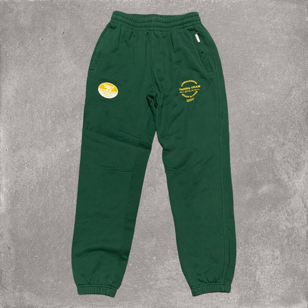 Represent Clo. Represent Medium Racing Team Green Sweatpants Jogger Bottoms Size US 32 / EU 48 - 1 Thumbnail