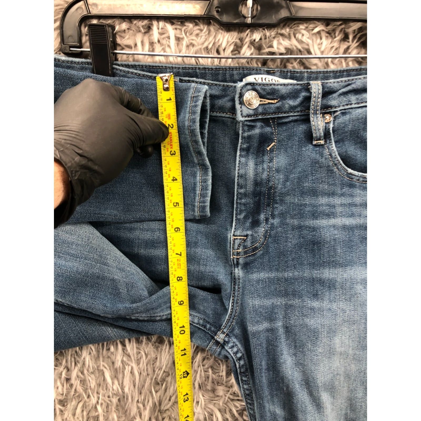 Vintage VIGOSS Marley Skinny Jeans Size 31 Womens Mid Rise Medium Wash Blue Denim Jeans Women Slim 5-Pocket Vintage No?? Size 24" / US 00 / IT 34 - 4 Thumbnail