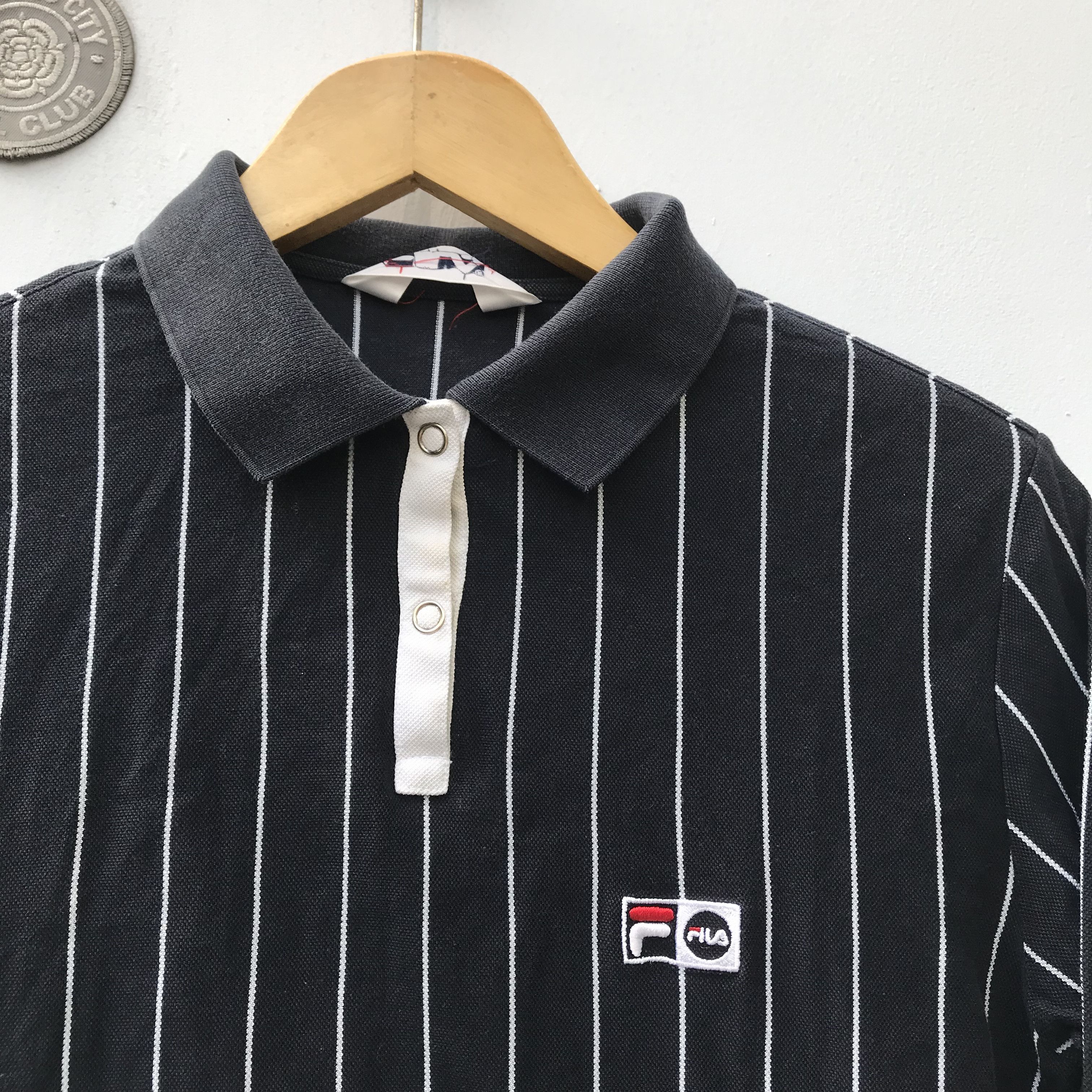 Fila Vintage Fila polo shirt black Bj Long Sleeves polo shirt Size US S / EU 44-46 / 1 - 2 Thumbnail