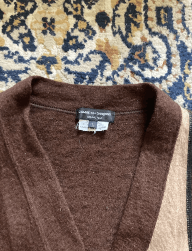 Comme des Garcons × Japanese Brand × Junya Watanabe Comme Des Garcons Cargian Jumper Knit Sweater Pullove EX0059 Size US L / EU 52-54 / 3 - 3 Thumbnail