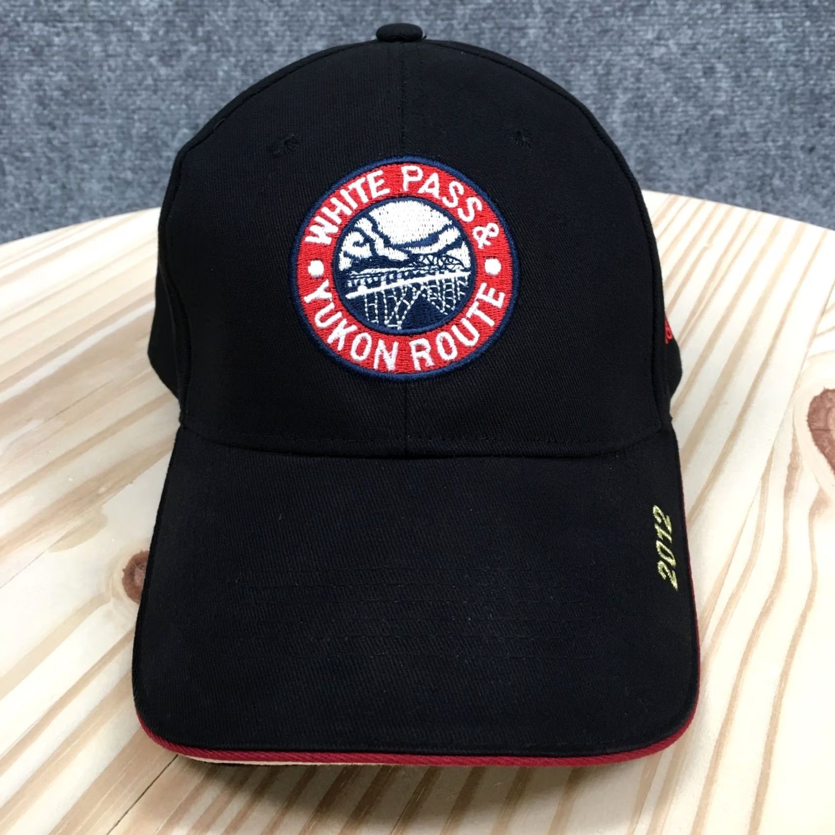 Vintage White Pass & Yukon Route 2012 Skagway Alaska Railroad Baseball Cap Hat Black Men Size ONE SIZE - 2 Thumbnail