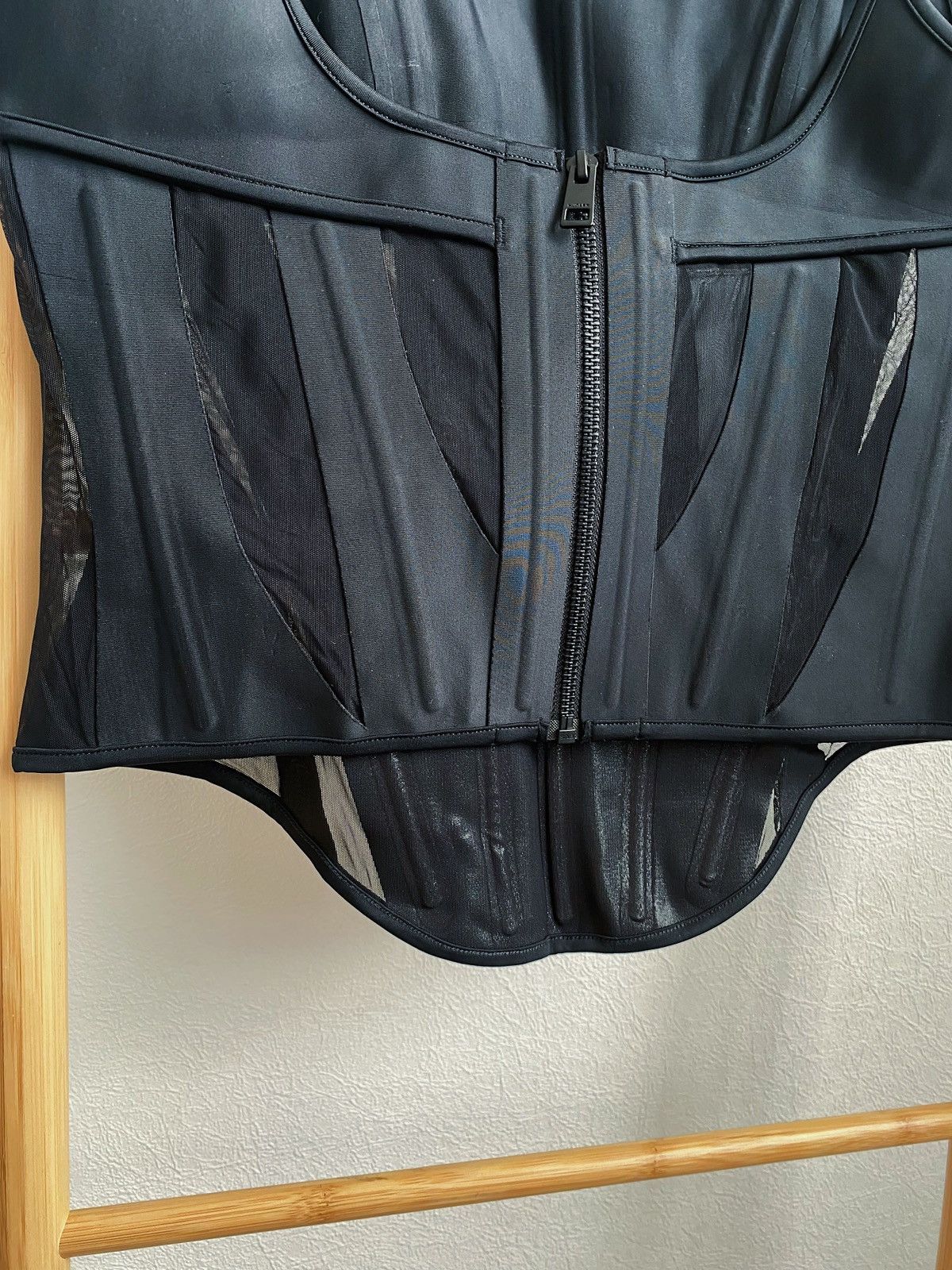Mugler Mugler x H&M Mesh-Paneled Corset Top Black Size M Size M / US 6-8 / IT 42-44 - 21 Thumbnail