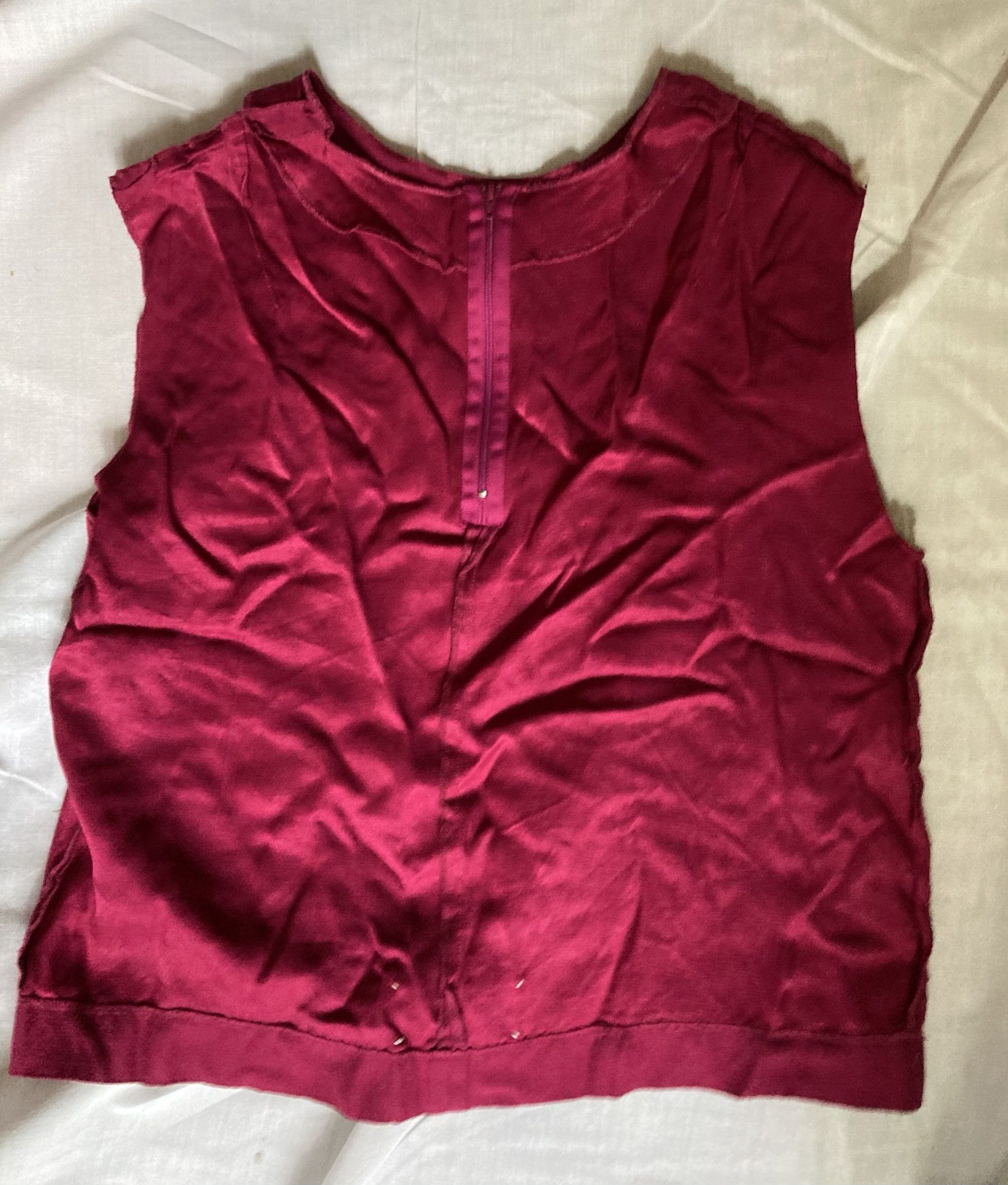 Maison Margiela Maison Martin Margiela Viscose Cropped Top — Early 1990s Size M / US 6-8 / IT 42-44 - 10 Thumbnail