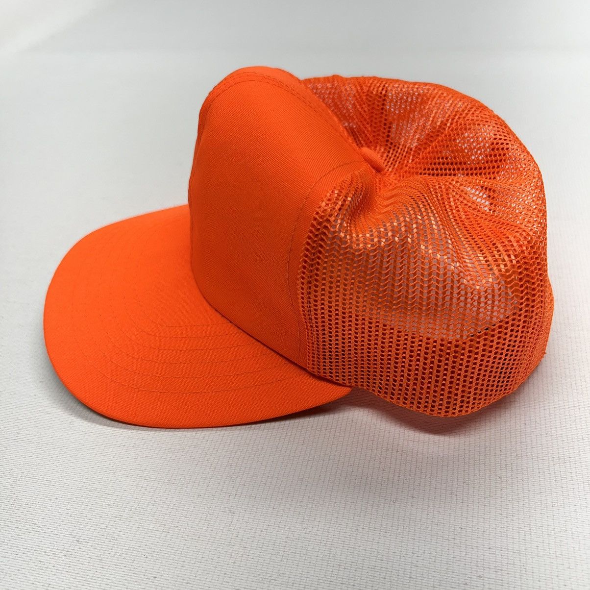 Vintage VTG Duck Bay Hat Cap Orange Trucker Hunting Outdoor Blaze Size ONE SIZE - 7 Thumbnail