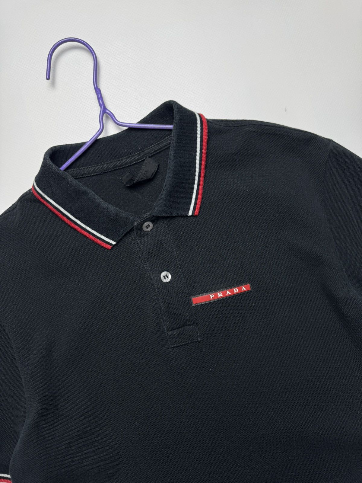 Prada Prada Linea Rossa Pique Polo Shirt Size US M / EU 48-50 / 2 - 3 Thumbnail