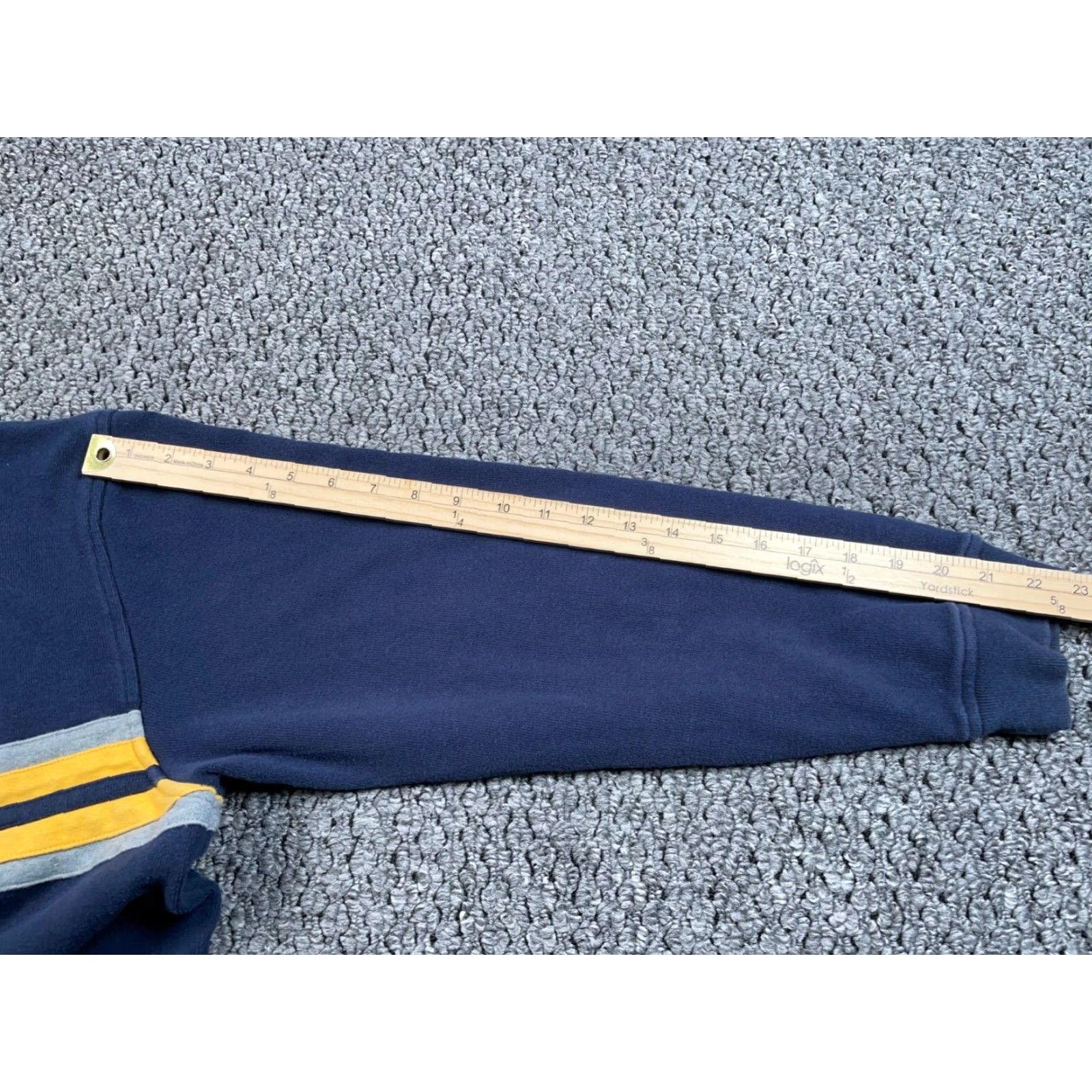 Roundtree & Yorke VINTAGE Roundtree & Yorke Rugby Style Henley Sweater Adult XL Blue Striped Crew Neck Mens XL Size US XL / EU 56 / 4 - 7 Thumbnail