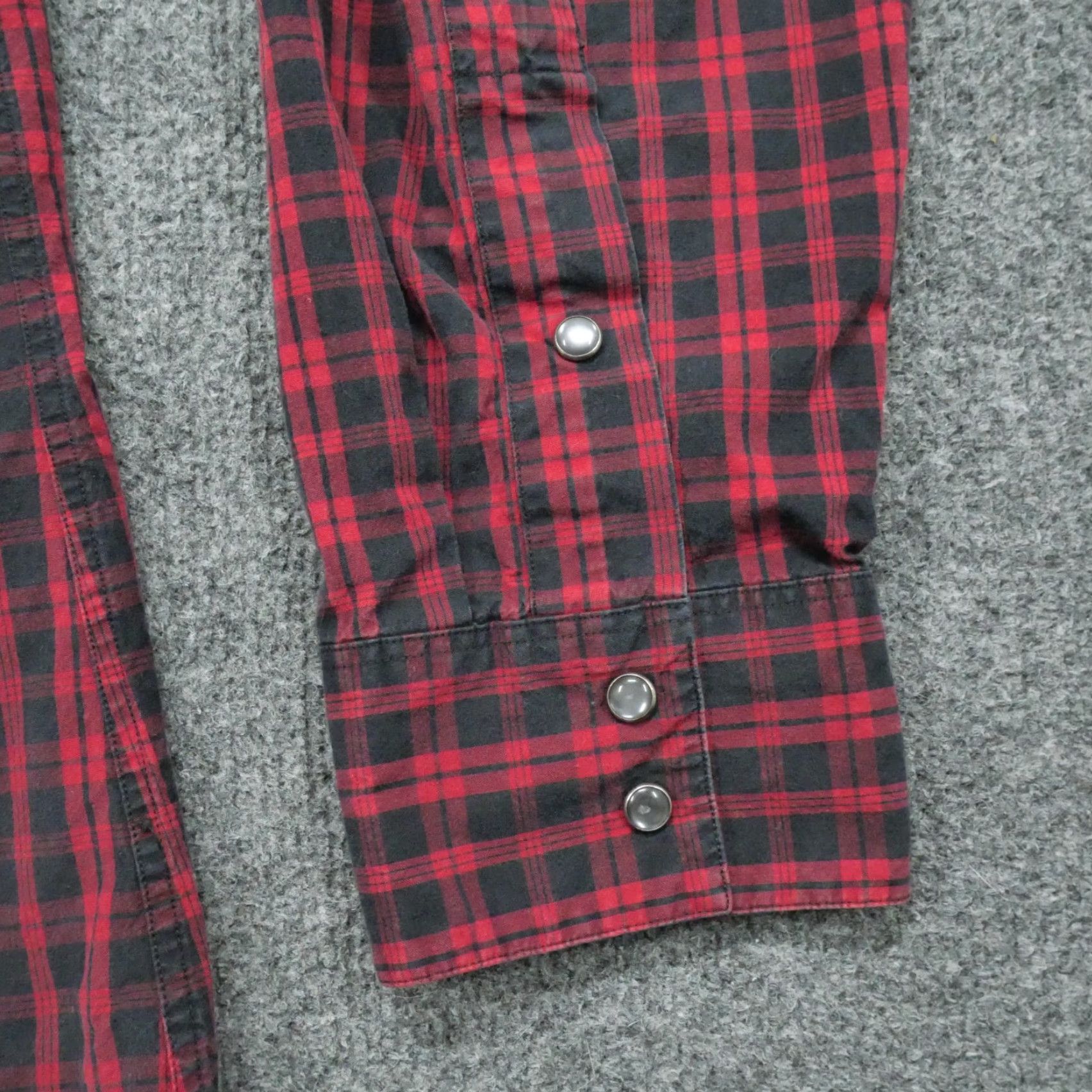 Polo Ralph Lauren VINTAGE Polo Ralph Lauren Shirt Mens XL Red Black Pearl Snap Classic Western Shirt Size US XL / EU 56 / 4 - 2 Thumbnail