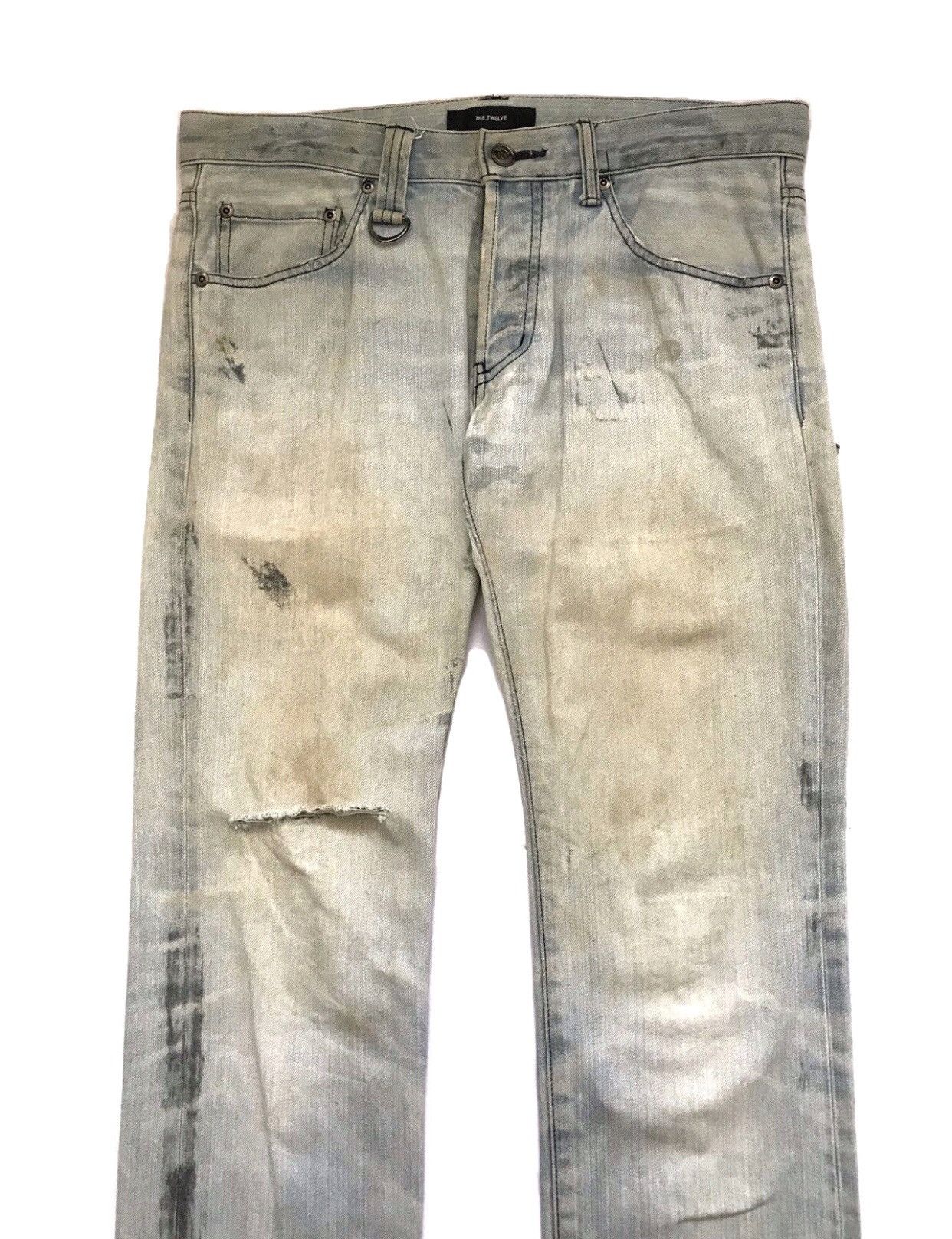 14th Addiction × If Six Was Nine × KMRii THE TWELVE DISTRESSED JEANS Size US 32 / EU 48 - 2 Thumbnail