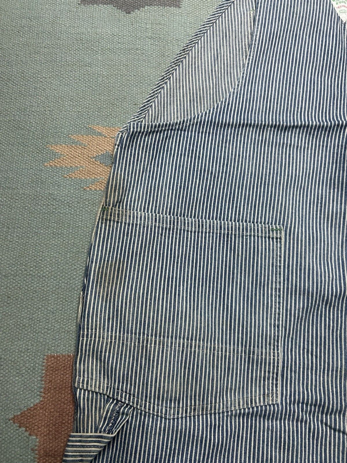 Vintage Vtg Oshkosh overalls hickory engineer stripe vestbak 50x30 Size US 44 / EU 60 - 14 Thumbnail