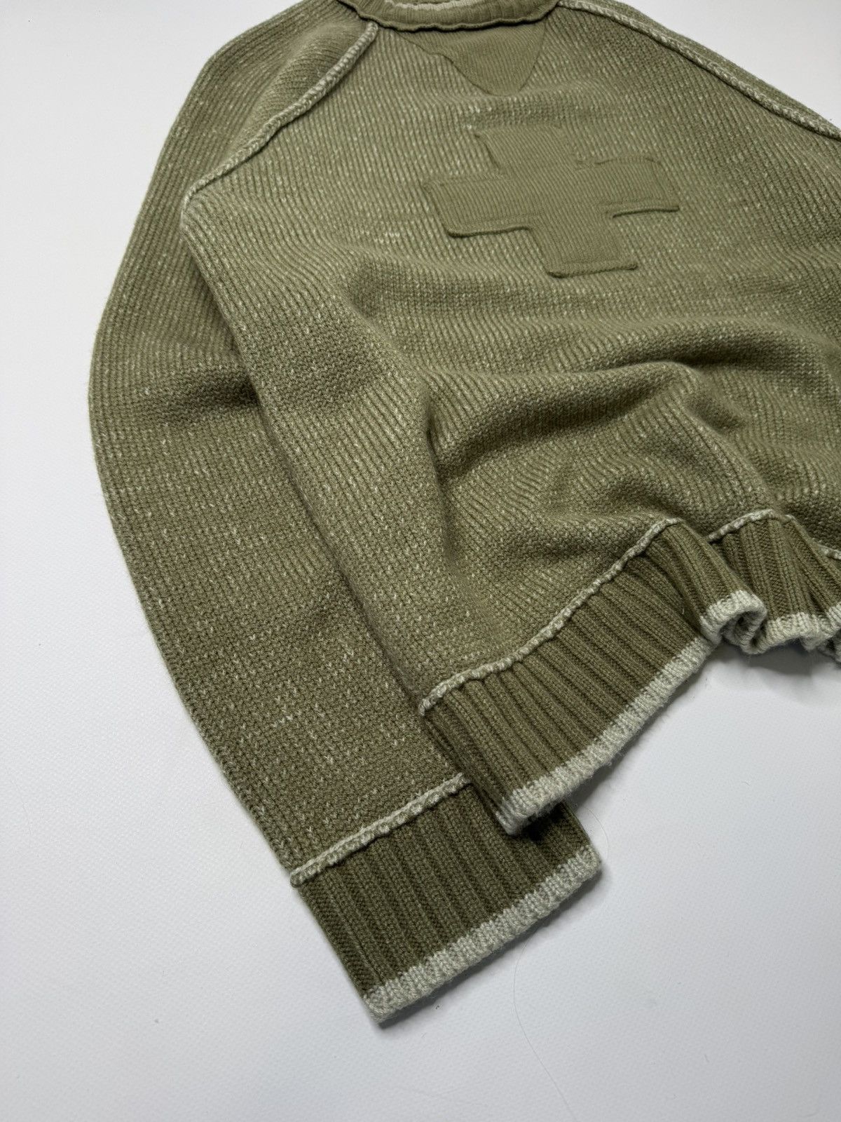 Vintage Vintage avant garde khaki knit y2k + if6was9 lgb retro skate Size US L / EU 52-54 / 3 - 4 Thumbnail
