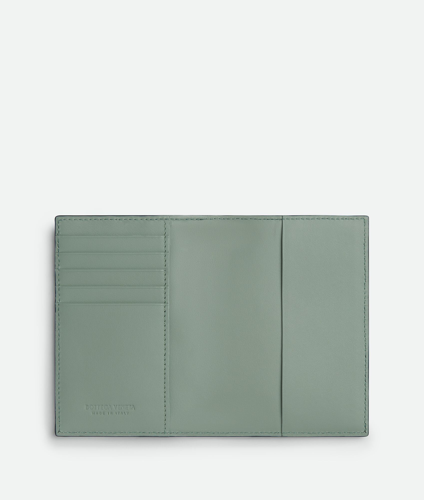 Bottega Veneta o1lf3ng10925 Size: OS / Intrecciato Passport Case in Blue Size ONE SIZE - 2 Thumbnail