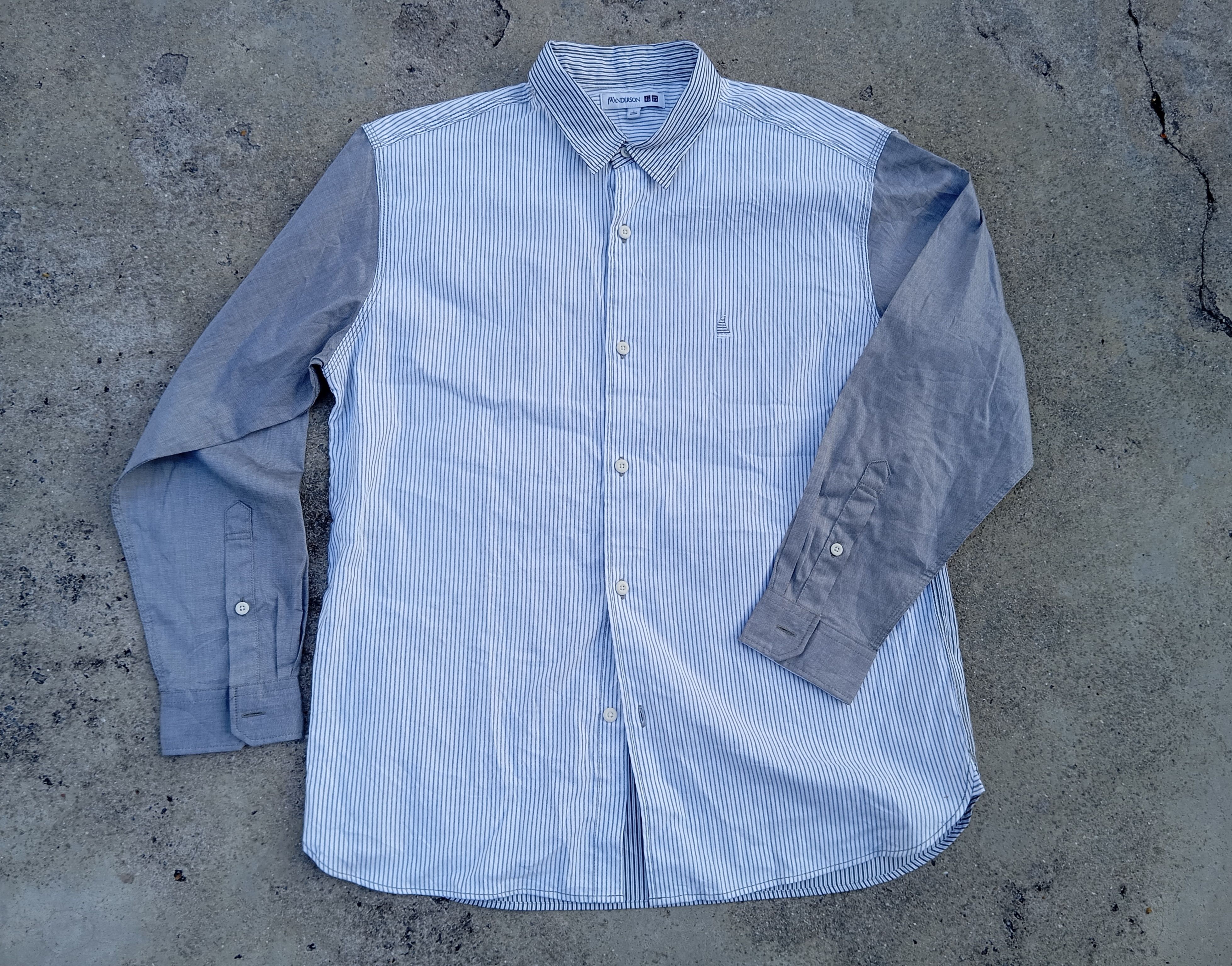 JW Anderson × Uniqlo 💼👔🏙️ JW Anderson Office Casual Button Stripe shirt Size US L / EU 52-54 / 3 - 1 Thumbnail