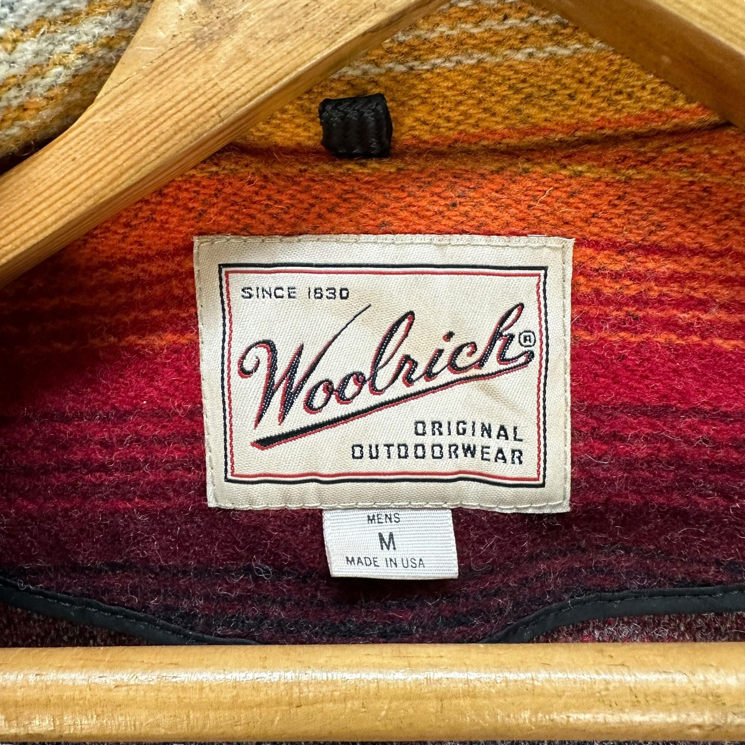 80s WOOLRICH Western Jacket Boho Fiery Sunset Hues #A56-1281