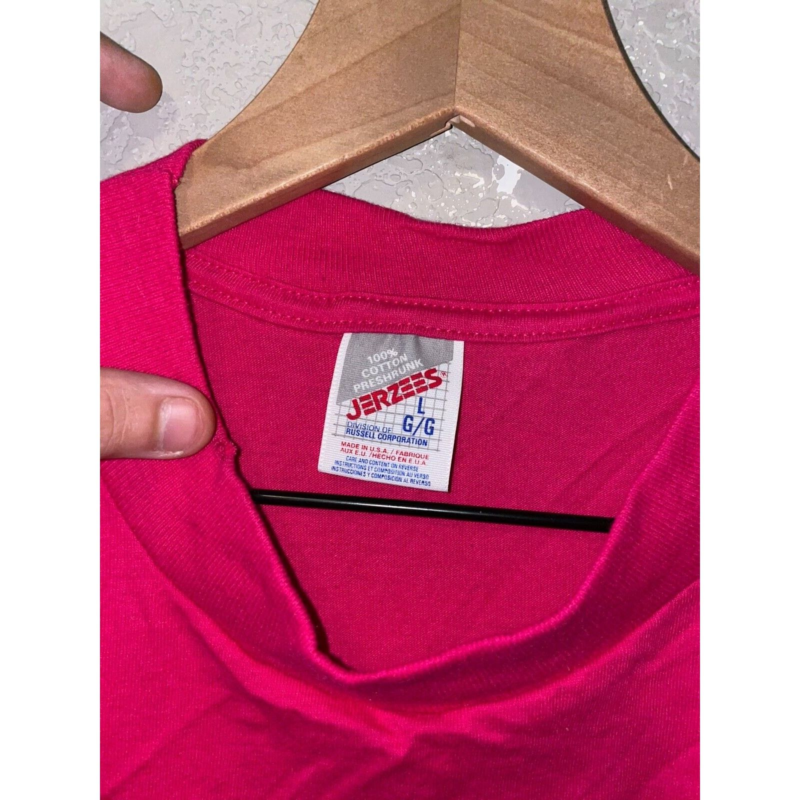 Jerzees Vintage Test Print Pink Shirt Minnesta Tee Oregon VTG 90s L Size US L / EU 52-54 / 3 - 6 Thumbnail