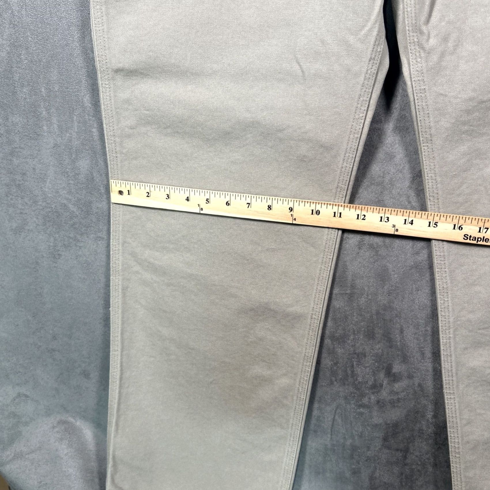Carhartt Carhartt Mens 44x32 Relaxed Fit Washed Duck Work Dungaree Tan Canvas Pants Size US 44 / EU 60 - 5 Thumbnail